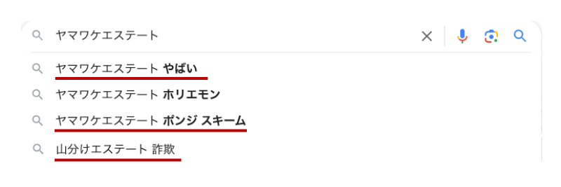 ヤマワケエステート 詐欺　ポンジスキーム