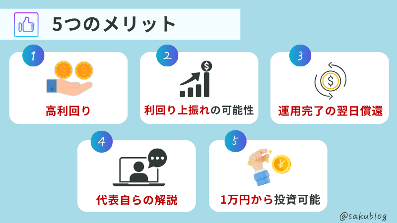 FUNDI 5つのメリット